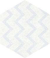 Form 5.5X6.3” White Decor Hexagon | Marino Tile NY