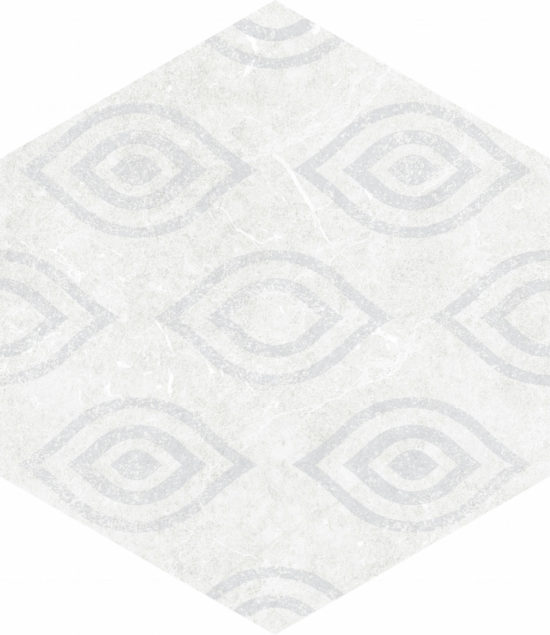 Form 5.5X6.3” White Decor Hexagon | Marino Tile NY