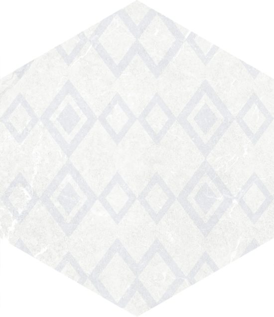 Form 5.5X6.3” White Decor Hexagon | Marino Tile NY