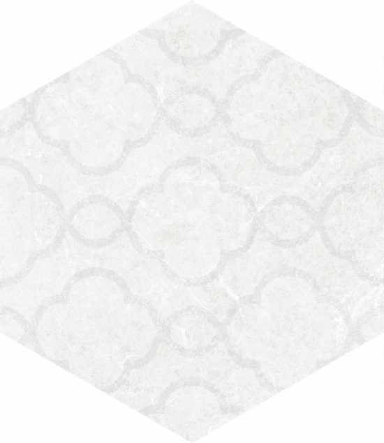 Form 5.5X6.3” White Decor Hexagon | Marino Tile NY