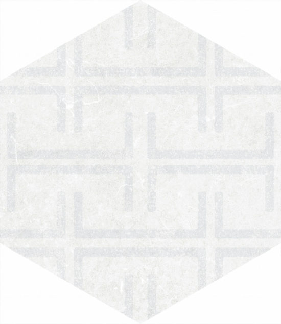 Form 5.5X6.3” White Decor Hexagon | Marino Tile NY