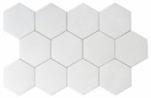 Form 5.5X6.3” White Hexagon | Marino Tile NY