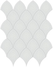 Gallery Grey Glossy Scallop Mosaic | Marino Tile NY