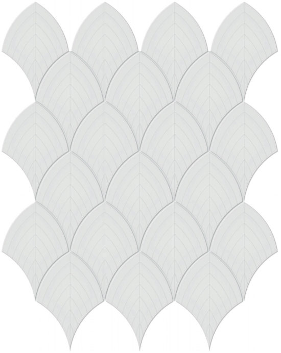 Gallery Grey Glossy Scallop Mosaic | Marino Tile NY