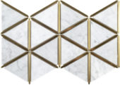 Gilded Triangles Mosaic | Marino Tile NY