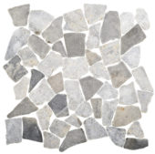 Grey Mix Mini Opus Marble Mosaic | Marino Tile NY
