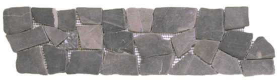 Grey Opus Mosaic Interlocking Border | Marino Tile NY