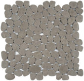 Grey Reconstituted Pebble Interlocking Mosaic | Marino Tile NY