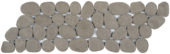 Grey Reconstituted Pebble Mosaic Interlocking Border | Marino Tile NY