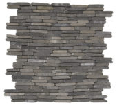 Grey Stacked Brick Marble Interlocking Mosaic | Marino Tile NY