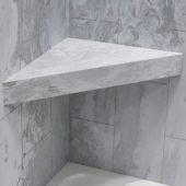 Iced Pewter Shower Bench 26x18.63x3 | Marino Tile NY