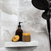 Iced Pewter Shower Shelf 14.56x7.12x2 | Marino Tile NY