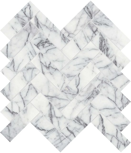 Lilac Volta 1.25×4 Herringbone Mosaic