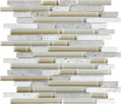Linear Creme Brulee Mosaic | Marino Tile NY