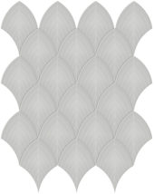 Loft Grey Glossy Scallop Mosaic | Marino Tile NY