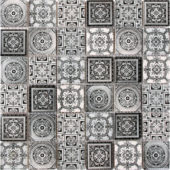 Matte & Shiny Glass Patchwork Pattern 2"X2" White Grey Mosaic | Marino Tile NY
