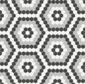 Midnight Blend Matte Hexagon Pattern Mosaic | Marino Tile NY