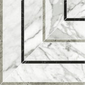 Milano Statuario Honed Picco Mosaic | Marino Tile NY