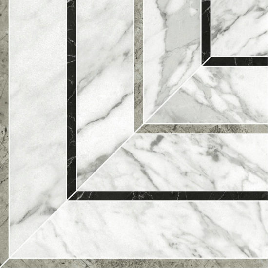 Milano Statuario Honed Picco Mosaic | Marino Tile NY