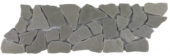Mini Opus Grey Reconstituted Stone Border Interlocking Mosaic | Marino Tile NY