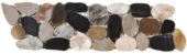 Mix Sliced Polished Pebble Interlocking Border | Marino Tile NY