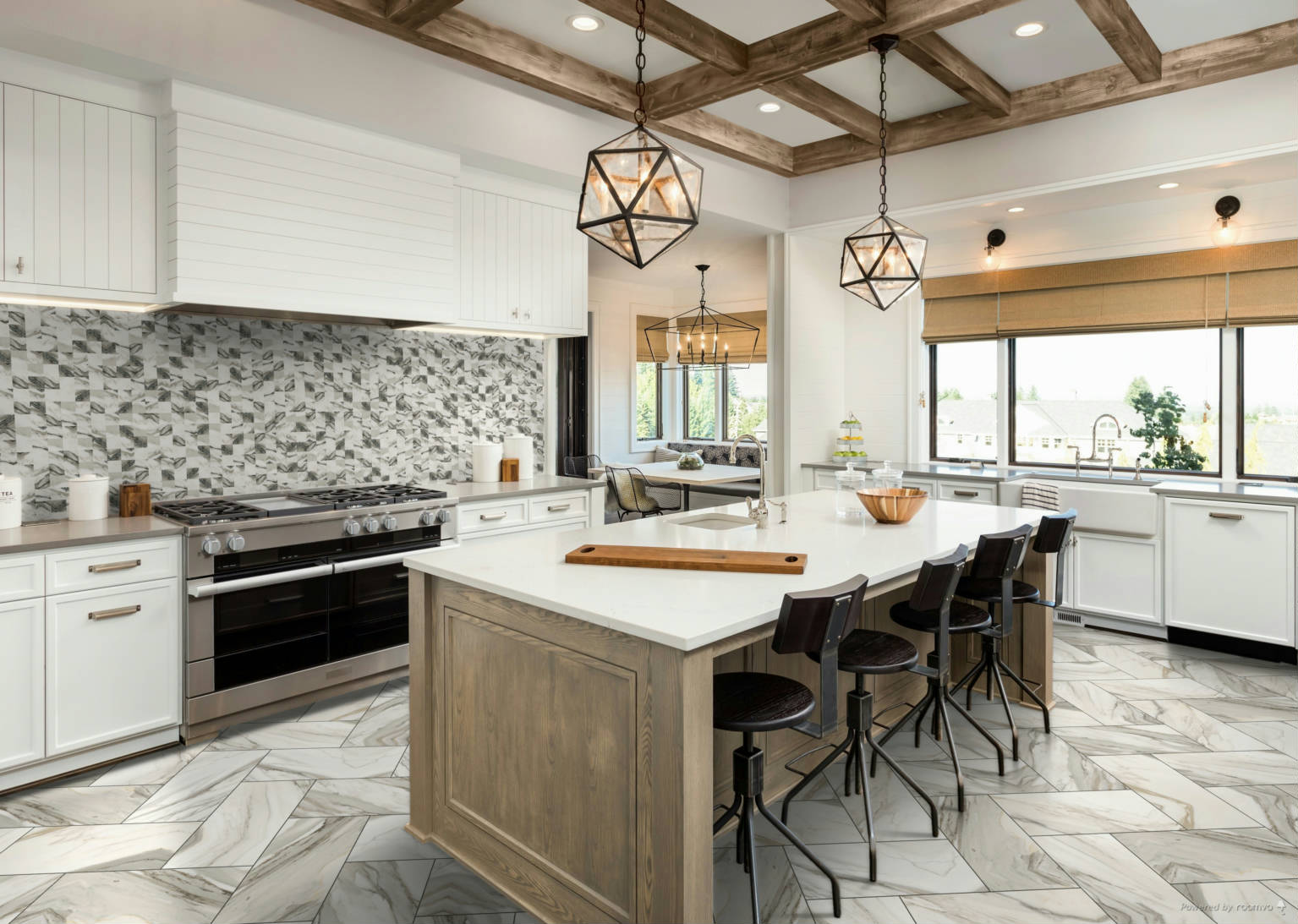 Mystique 12x24" and 2x2" Crushed Gold | Marino Tile NY