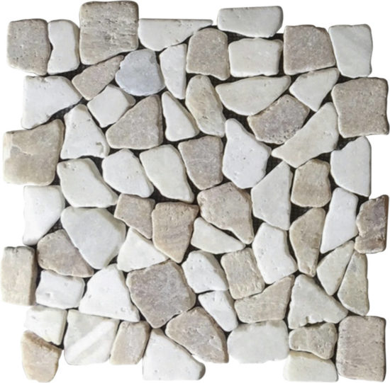 Onyx White Mini Opus Interlocking Mosaic | Marino Tile NY
