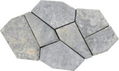 Opus Light Grey Marble Meshed Mounted Mosaic | Marino Tile NY