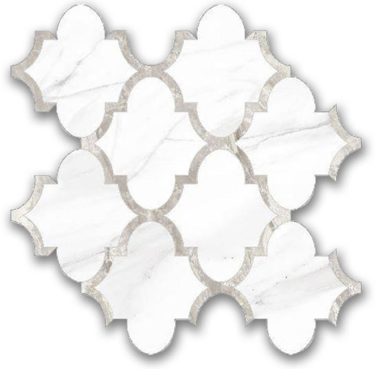 Polished Infatuation Arabesque Mosaic | Marino Tile NY