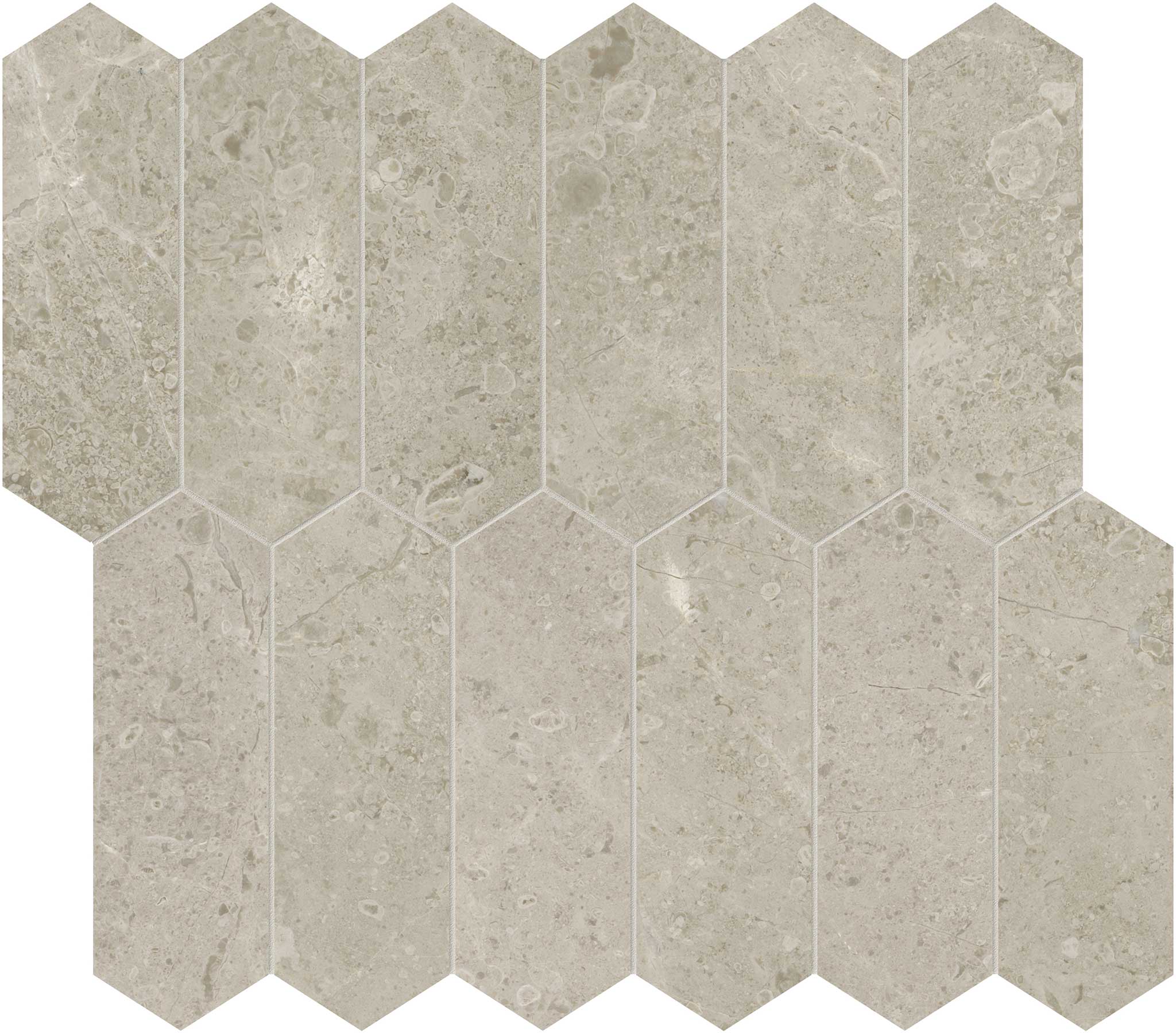 Ritz Gray 2x6 Picket Mosaic | Marino Tile NY