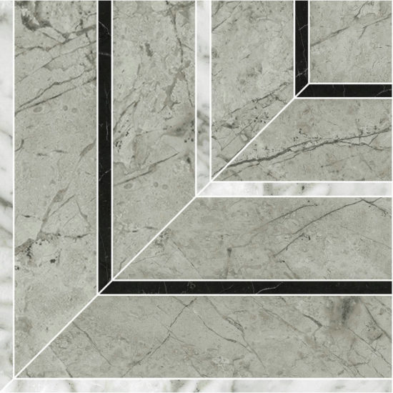Roma Argento Honed Picco Mosaic | Marino Tile NY