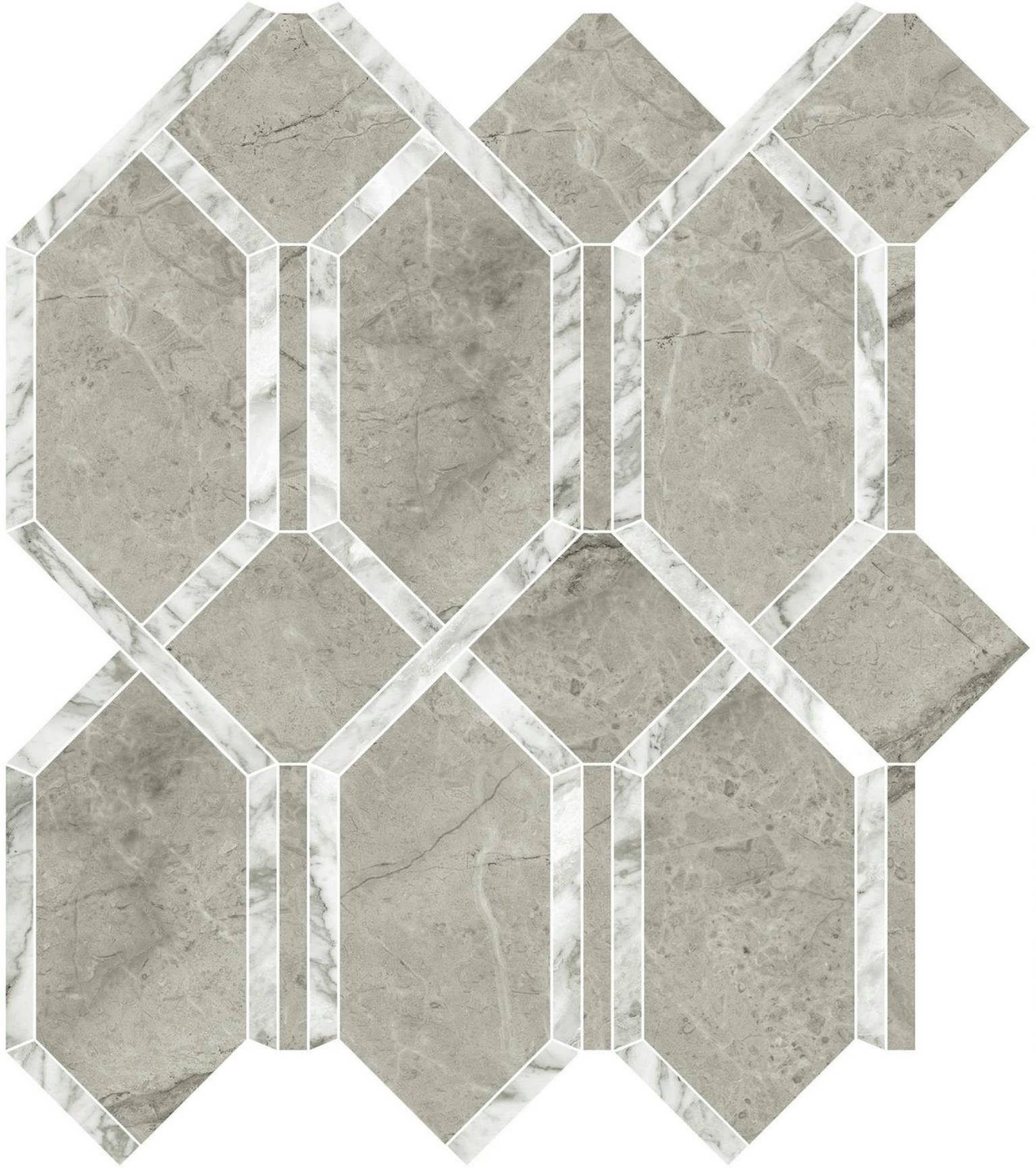 Roma Argento Polished Modella Mosaic | Marino Tile NY
