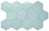 Ronda 5.5X6.3” Aqua Hexagon | Marino Tile NY