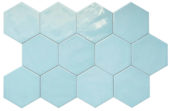 Ronda 5.5X6.3” Blue Hexagon | Marino Tile NY