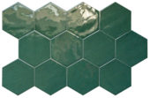 Ronda 5.5X6.3” Green Hexagon | Marino Tile NY