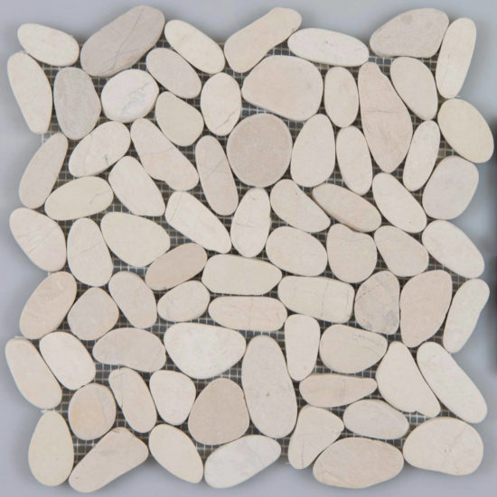 Serenity Ivory Flat Pebble | Marino Tile NY