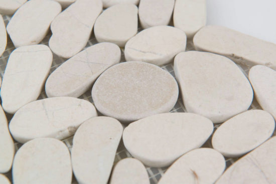 Serenity Ivory Flat Pebble | Marino Tile NY