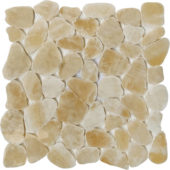 Sliced Onyx Crema Polished Mosaic | Marino Tile NY