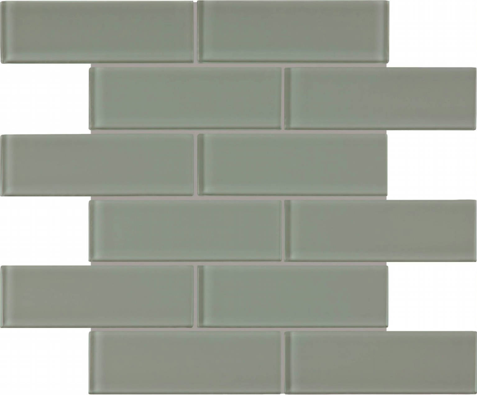Smoke 2X6 Brick Mosaic | Marino Tile NY