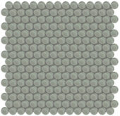 Smoke Penny Round Mosaic | Marino Tile NY