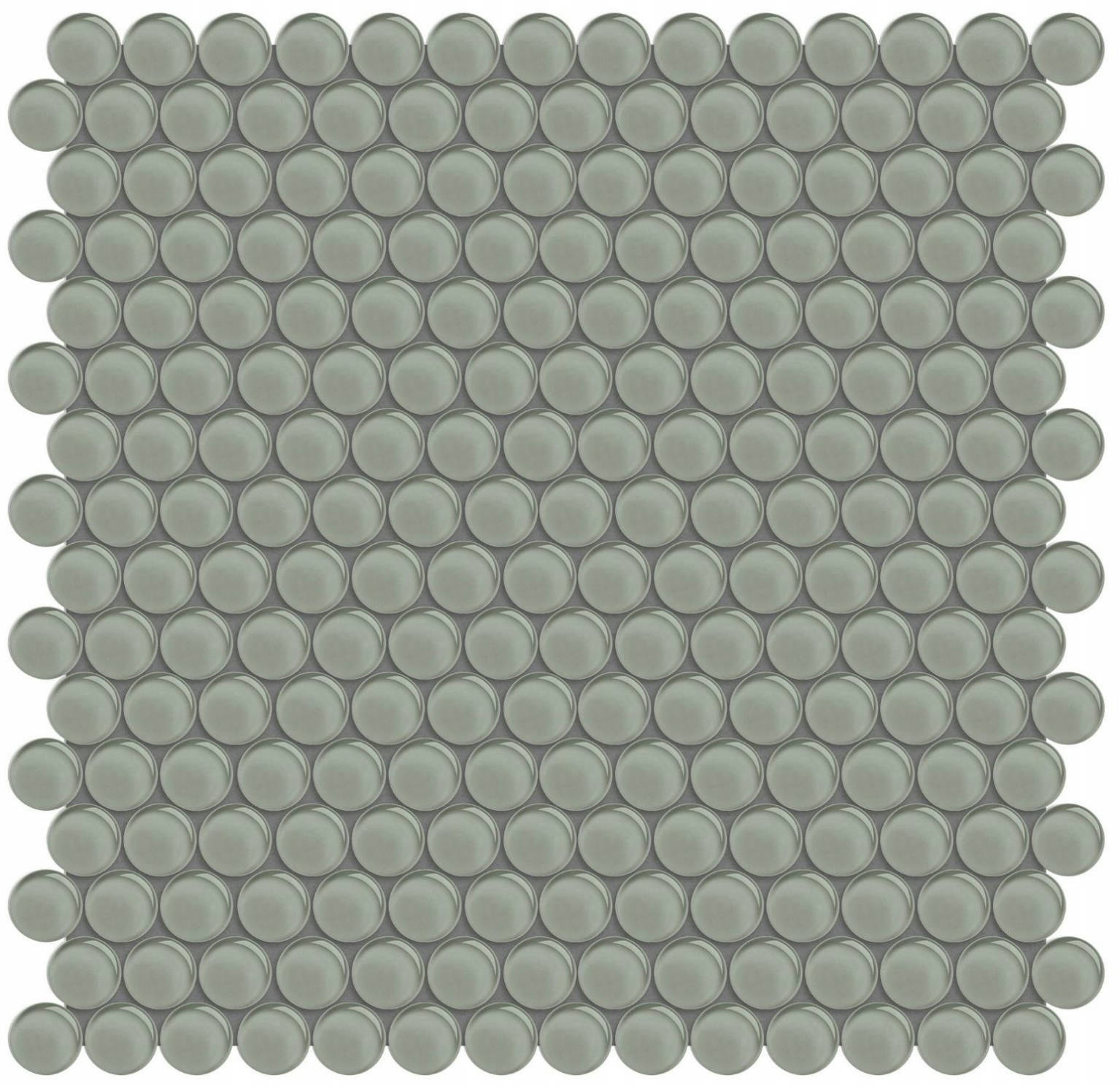 Smoke Penny Round Mosaic | Marino Tile NY