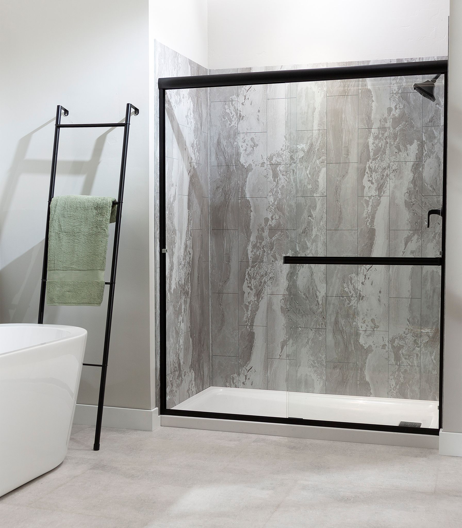 Smoky Sky Shower Wall Kit 36x36x78 | Marino Tile NY