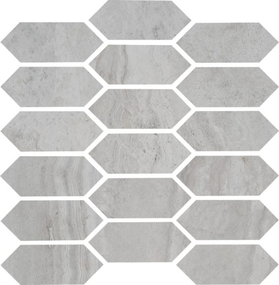 Spirit Silver Picket Mosaic | Marino Tile NY
