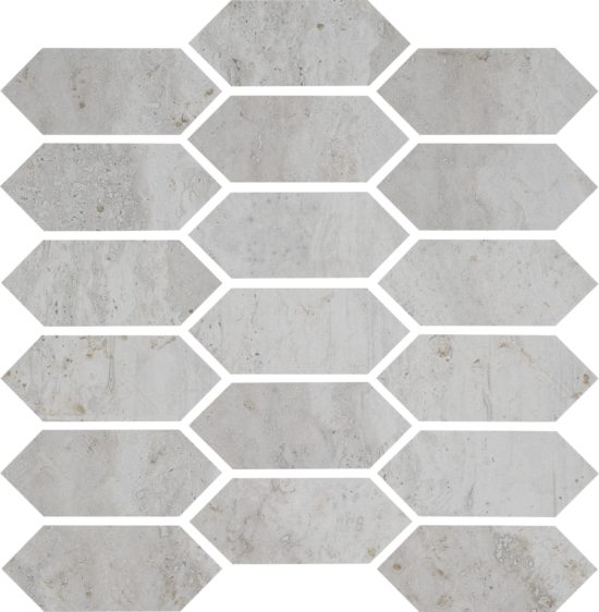 Spirit Silver Picket Mosaic | Marino Tile NY