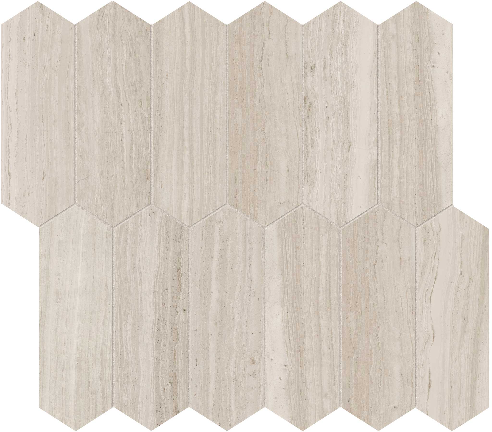 Strada Mist 2x6 Picket Mosaic | Marino Tile NY