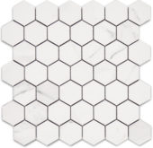 Treasure Statuario 2x2 Polished Hexagon Mosaic | Marino Tile NY