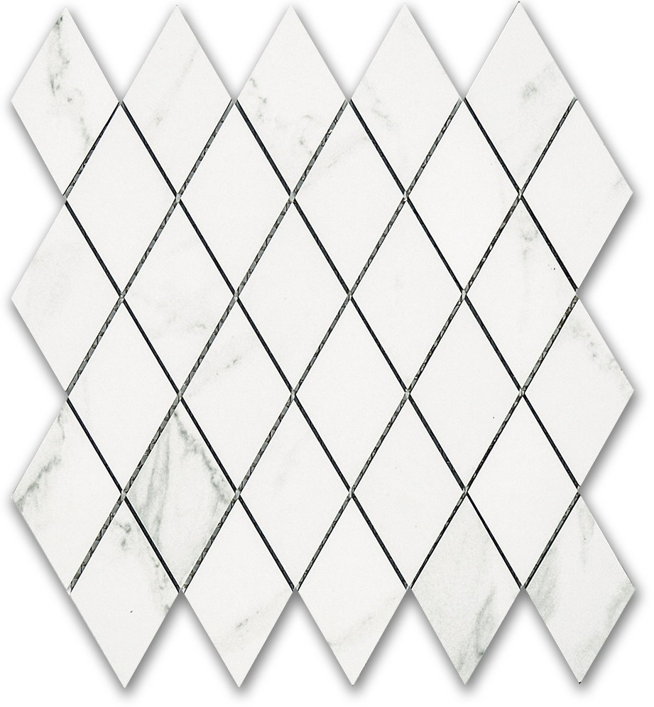 Treasure Statuario Polished Diamond Mosaic | Marino Tile NY