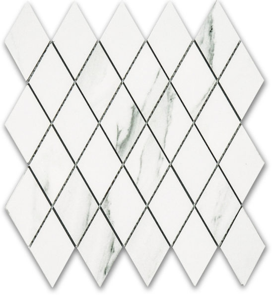 Treasure Statuario Polished Diamond Mosaic | Marino Tile NY