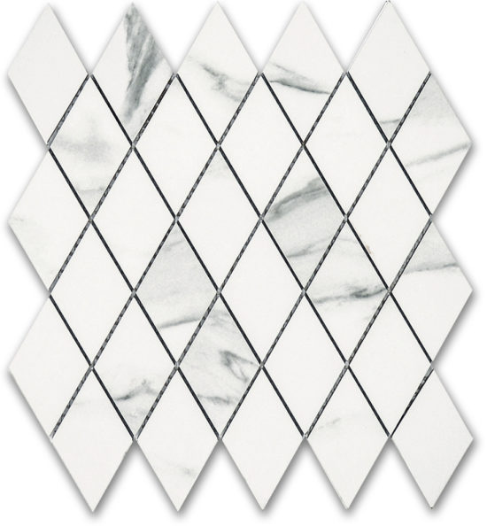 Treasure Statuario Polished Diamond Mosaic | Marino Tile NY