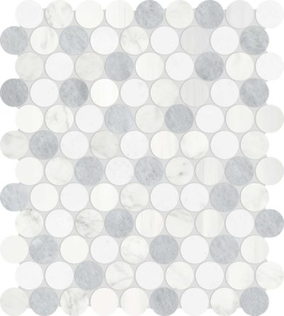 Utopio 1.25 Penny Round Polar Mosaic